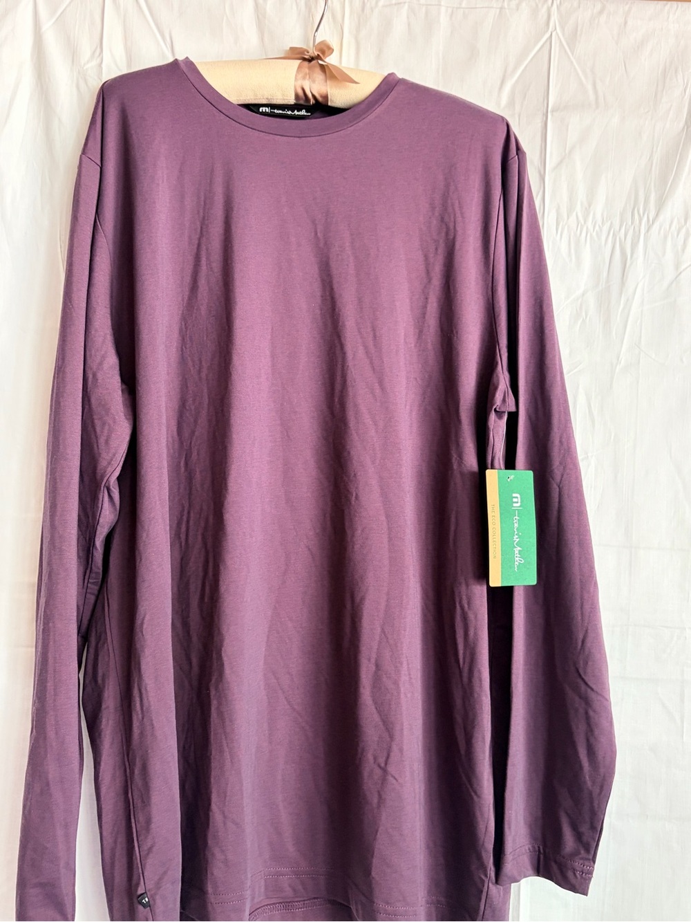 Travis Mathew Plum Long Sleeve Tee - Deep Purple